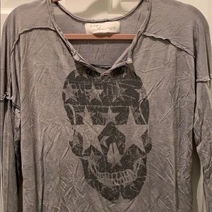 Vintage Havana Distressed Skeleton Graphic Tee